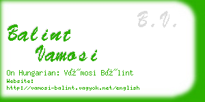 balint vamosi business card